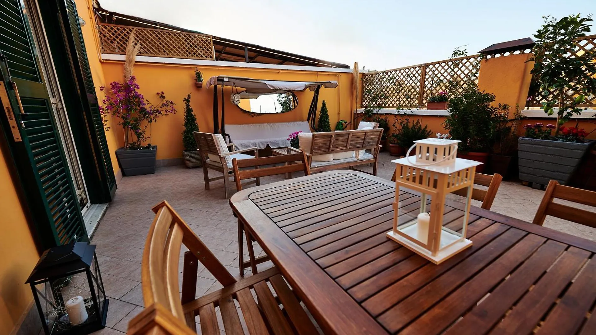 Terrace - Meospiti Penthouse Apartment Rome